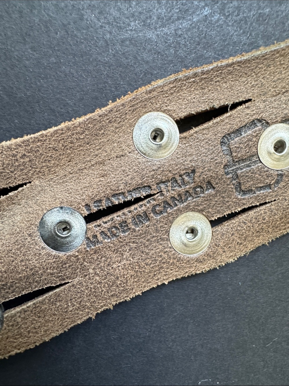 Brave 1992 Brown Leather Studded Belt - Picture 11 of 16